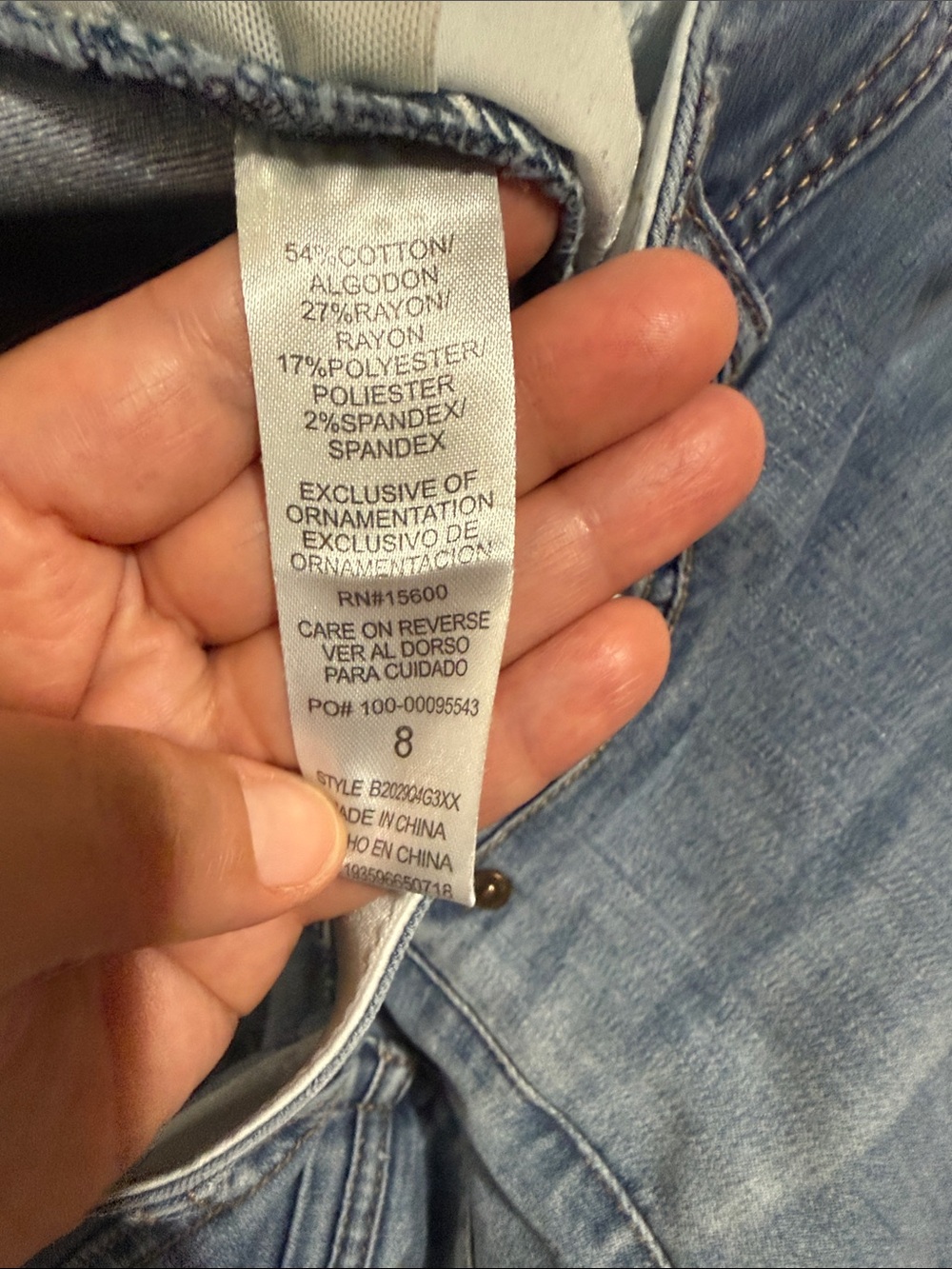 Democracy “Ab” Technology Light Wash Straight Leg Jeans Size 8 - Picture 6 of 12